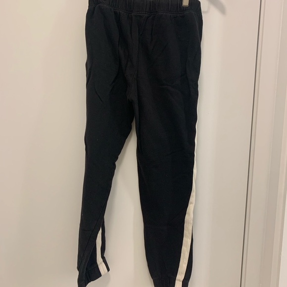 black joggers with white side stripe - Picture 2 of 3
